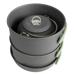 Набір посуду Bo-Camp Explorer XL 4 Pieces Hard Anodized Grey/Green (2200249), Сірий - мініатюра 11
