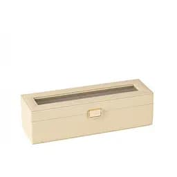 Шкатулка для зберігання годинників J-Line з еко-шкіри бежева (46544)