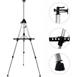 Мольберт-тренога DK ART &amp; CRAFT алюминиевая серебряная высота 138 см высота полотна 83 см (15304) 