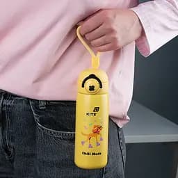 Термос з кнопкою Kite Chil mode жовтий 430 мл (K25-1221-2) - мініатюра 6