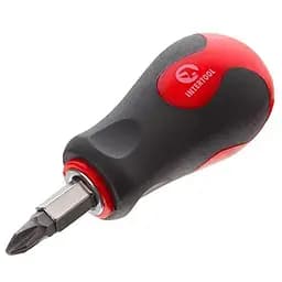 Отвертка с двусторонними битами Intertool 4-в-1 мини VT-1010