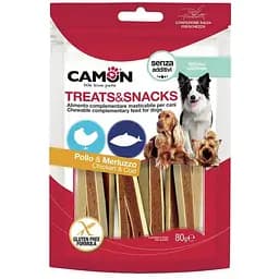 Сендвіч з куркою та тріскою Camon (80г) безглютенові ласощі для дорослих собак