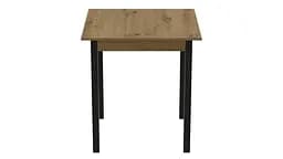 Стіл кухонний Ferrum-decor Дієго 75x80x80 Чорний ДСП Дуб Артізан 16мм (FRD-105715) - мініатюра 4