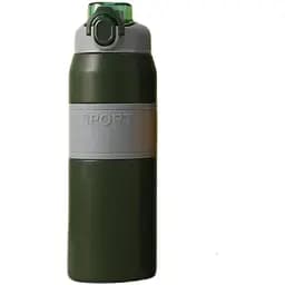 Термос Sport 800 мл з мундштуком і ручкою, зелений Yiwu HP-14-6GR