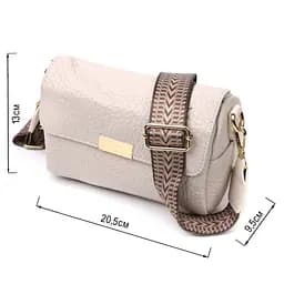 Жіноча шкіряна сумка Vintage з оригінальною плечовою лямкою 20.5х13х9.5 см sum0029005 - мініатюра 3