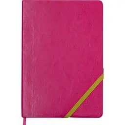 Блокнот діловий Buromax Logo2U Lollipop А5 96 арк. в лінійку обкладинка штучна шкіра рожевий (BM.295203-10)