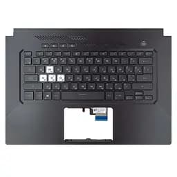Верхня кришка для Asus TUF Dash F15 FX516P FX516P series, (Чорний, топкейс з клавіатурою з підсвічуванням, 90NR0651-R31UA0, Оригінал)
