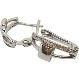 Срібні сережки Qvaliz з фіанітами. 902-01077