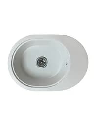 Кухонна мийка Adamant Ovale 610x420x180 білий 637223, Білий