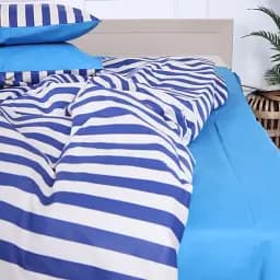 Простирадло MirSon Ranforce Elite 17-4783 Columbus 180x220 см блакитне (2200008968519)