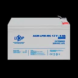 Акумулятор мультигелевий LPM-MG 12V - 9 Ah - мініатюра 2