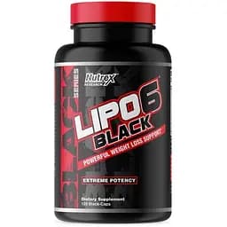 Жиросжигатель мягкого действия Nutrex Research Lipo-6 Black WLS Maximum Potency 120 капсул