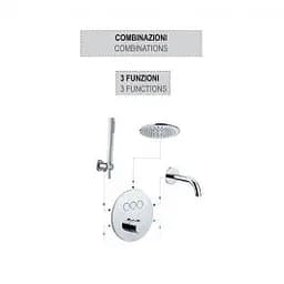 Термостат для душу на 3 споживача Paffoni Compact Box chrome CPT019CR, Хром - мініатюра 5
