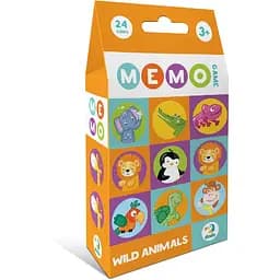 Настільна карткова гра для дітей DoDo Дикі тварини 301238 12 фішок
