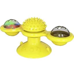 Інтерактивна іграшка для котів AnimAll Fun AGrizZzly Крейзі Кет на присосці жовта