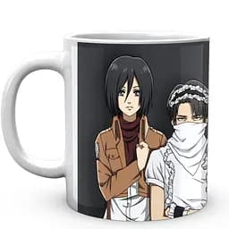 Кухоль GeekLand Атака Титанів Attack on Titan Леві Аккерман на правоохоронці AT.02.69 330 мл білий