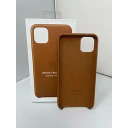 Оригінальний шкіряний чохол Apple Leather Case для iPhone 11 Pro Max (6.5") Saddle Brown (MX0D2ZM/A) - мініатюра 2