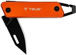 Раскладной туристический нож True Utility Modern Keychain Knife Черный-Оранжевый
