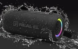 Портативна колонка REAL-EL RX725 15 W Bluetooth TWS, RGB, Black - мініатюра 8