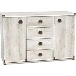 Комод в спальню ВМК Индиана JKOM2D4S/130 Сосна аризонская (GRB-1574)