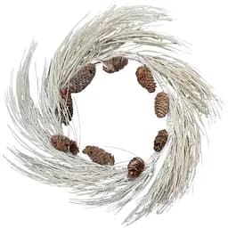 Вінок різдвяний Devilon засніжений 28 см білий (770106)
