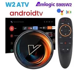 Vontar W2 ATV 4/64Gb S905W2, Смарт ТВ 4K HDR приставка Android SmartTV Box, пульт Air Mouse G10S c гіроскопом та мікрофоном, налаштування Android TV у подарунок - мініатюра 2