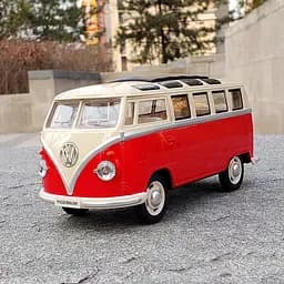 
Машинка металева Volkswagen T1 1:30 АВТОПРОМ світло звук двері 68356 - мініатюра 3