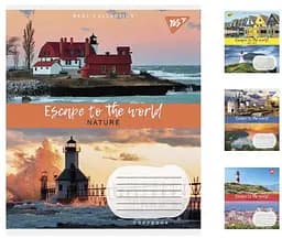 Тетради ученические 96 листов линия Yes Escape to the world, 5 шт. в упаковке