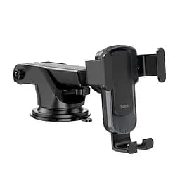 Автотримач для телефона HOCO CA104 vertical and horizontal telescopic gravity vehicle holder Black Metal Gray