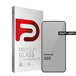 Захисне скло для смартфона ArmorStandart FG Anti Spy для Samsung Galaxy S23 Black (ARM68607)