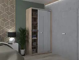 Шафа-купе Doros Сіті Лайт Дуб Cонома 2 Дзеркала 120х60х225 (42002036) - мініатюра 6