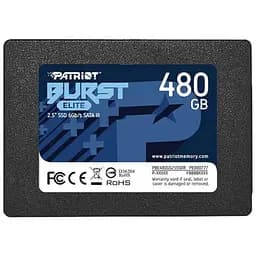 Накопитель SSD 2.5" 480GB Burst Elite Patriot (PBE480GS25SSDR)