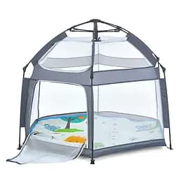 Намет автоматичний MR 1512 з килимком, 146x127x110 см, каркасний, сітчасті стіни, сірий