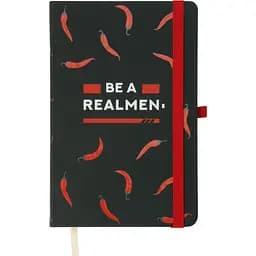 Книга записна Buromax Macho в клітинку 207х136 мм на резинці графітова 96 аркушів (BM.255107-50)