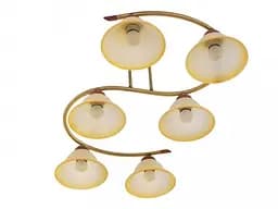 Люстра стельова Brille E27 40W G (BKL-064C/6)