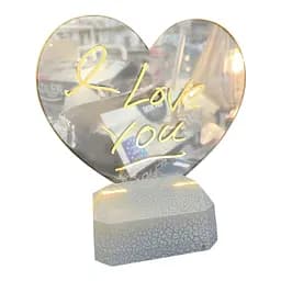 Світильник нічник 3D серце USB, акумулятор, ручка для написів