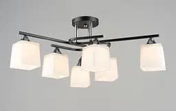 Потолочная люстра Sirius B N6194/6 BK+CH на 6 плафонов
