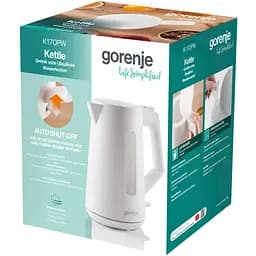 Gorenje Електрочайник 1.7 л, Strix контроль, білий матовий - мініатюра 7