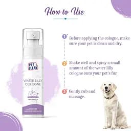 Парфумований спрей Pet Clean Cologne Waterlilly для тварин з ароматом квітки лотосу 100 мл - мініатюра 6