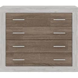 Комод в спальню Гербор Сара KOM4S Сосна каньон/Дуб сонома трюфель (GRB-1151)