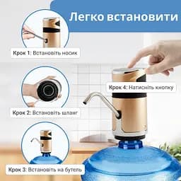 Електрична помпа для води ViO E12-DS gold, із захистом від дітей - мініатюра 4