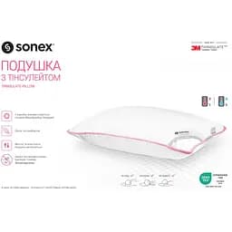 Подушка Sonex Micro з тінсулейтом гладка 50х70 см (SO102034) - мініатюра 4