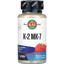 Витамины KAL K-2 MK-7 ActivMelt 100 мкг 60 таблеток