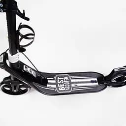 Самокат Best Scooter складаний 64х16х93-103 см Чорно-білий 000231310 - мініатюра 6