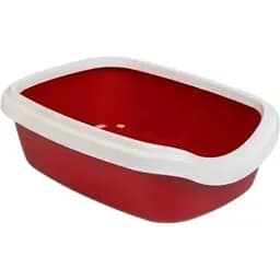 Туалет Природа Comfort M для кошек 41х30х13.5 см (бордовый)