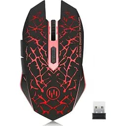 Беспроводная мышь Uiosmuph K6, аккумуляторная бесшумная светодиодная оптическая мышь для ноутбука