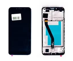 Дисплей Samsung A145 Galaxy A14 4G (жовтий шлейф) чорний + рамка