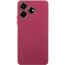 Чохол TPU GETMAN Liquid Silk Full Camera для ZTE Nubia V60 Бордовий / Marsala