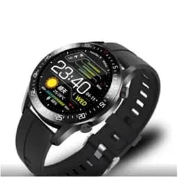 Смарт часы Lige C2 водонепроницаемые IP68 (ремешок - силикагель) + кожаный ремешок (Черный)