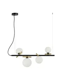 Підвісний світильник, люстра Italux PND-5622-4-BK-W Reverso G9 4x25W IP20 Чорний